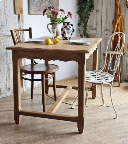 Ancienne table de ferme en chêne bureau repas