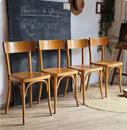 4 anciennes chaises de bistrot Thonet