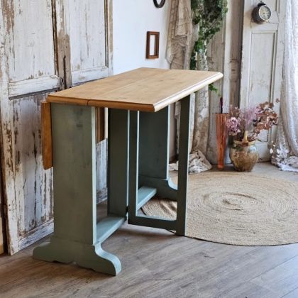 Table pliante Gateleg, idéale table d'atelier, table d'appoint