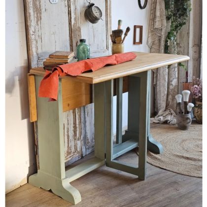 Table pliante Gateleg, idéale table d'atelier, table d'appoint