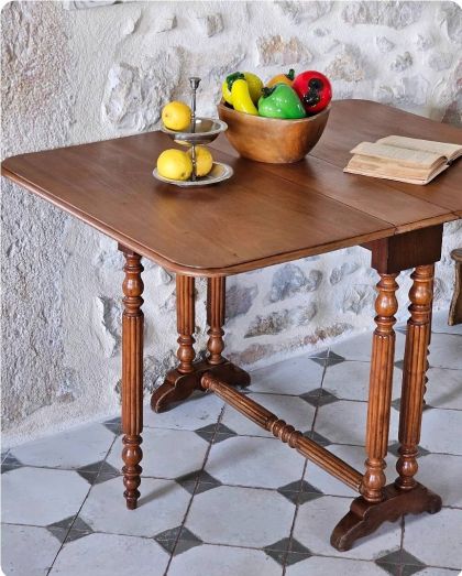 Ancienne table Gateleg fin XIXe / début XXe