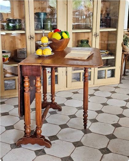 Ancienne table Gateleg fin XIXe / début XXe