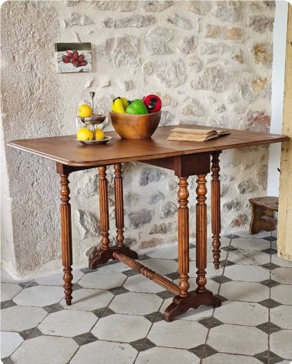 Ancienne table Gateleg fin XIXe / début XXe