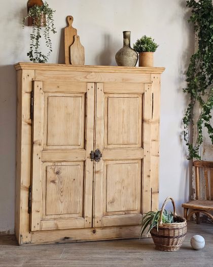 Ancienne armoire d'atelier brut étagères Buffet bibliothèque