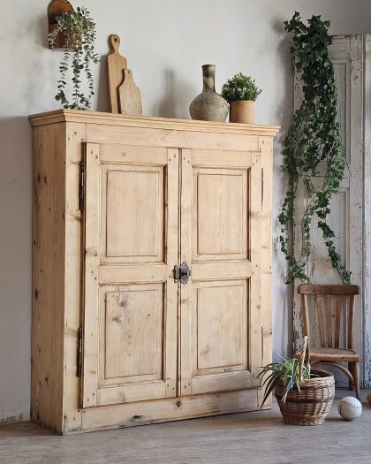 Ancienne armoire d'atelier brut étagères Buffet bibliothèque