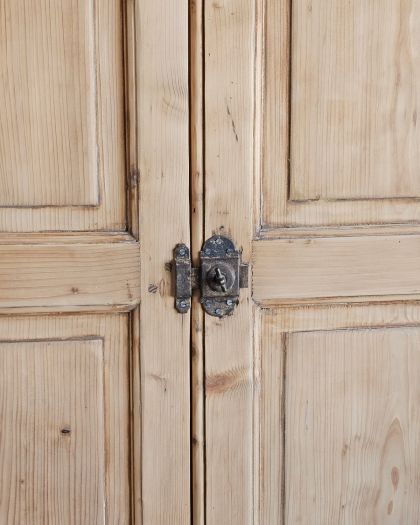 Ancienne armoire d'atelier brut étagères Buffet bibliothèque