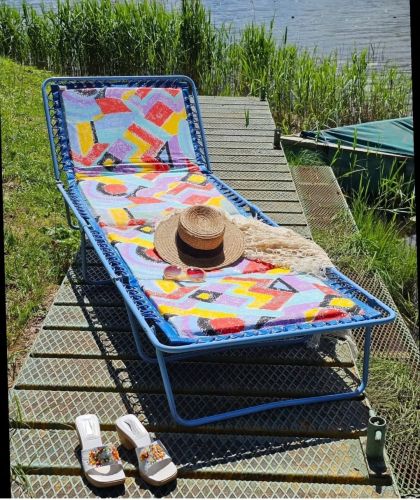 Ancien bain de soleil transat Lafuma courant Memphis années 80