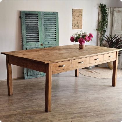 Grande taille d'atelier 4 tiroirs 219x118cm