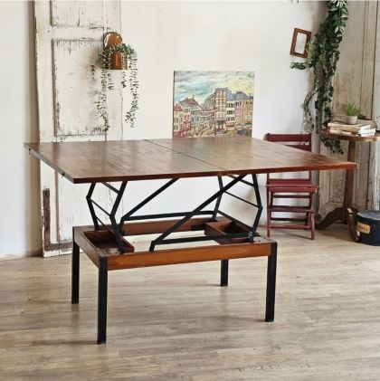 Table modulable portefeuille vintage design industriel