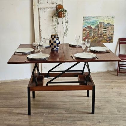 Table modulable portefeuille vintage design industriel