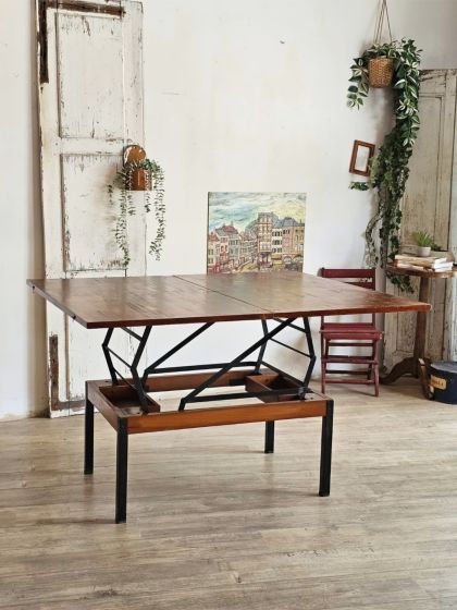 Table modulable portefeuille vintage design industriel