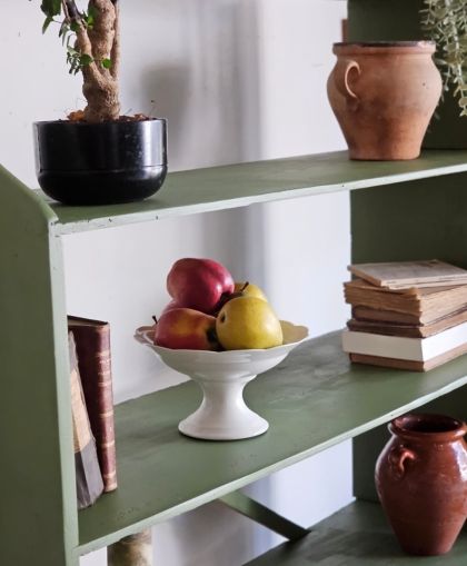 Ancienne grande étagère d'atelier bibliothèque vaisselier