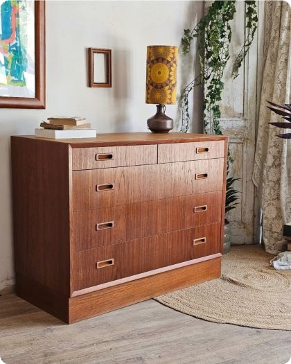Ancienne commode Scandinave annnées 60 Lyby Mobler Denmark
