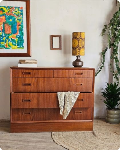 Ancienne commode Scandinave annnées 60 Lyby Mobler Denmark