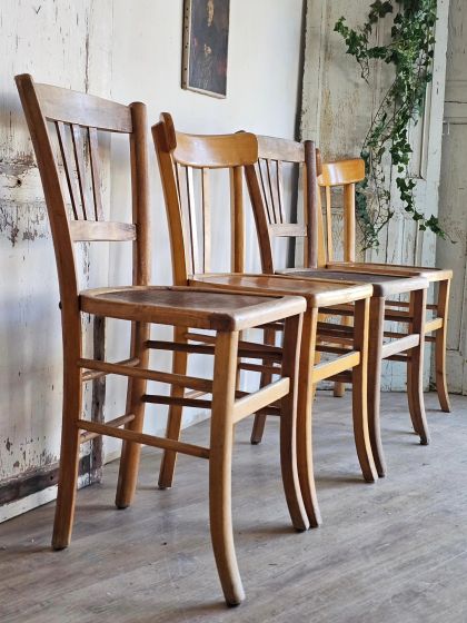 Anciennes chaises de bistrot Luterma lot de 4