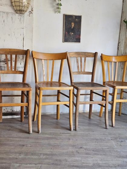 Anciennes chaises de bistrot Luterma lot de 4