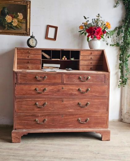 Ancien commode bureau massif début 20e