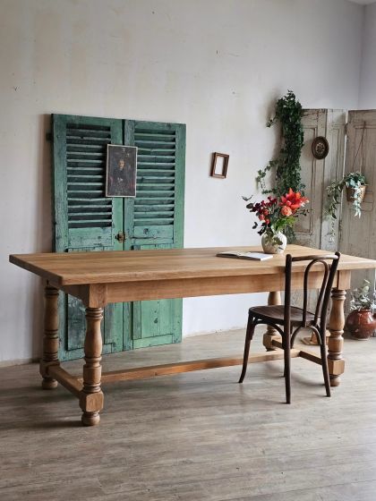 Grande table de ferme en chêne