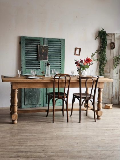 Grande table de ferme en chêne