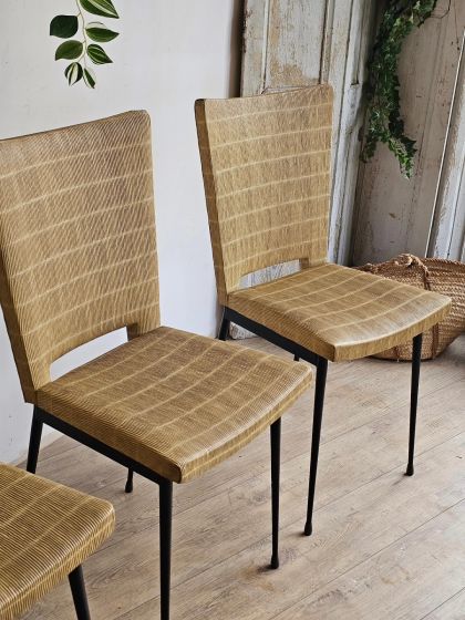 Suite de 4 chaises Colette Gueden années 50