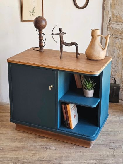 Ancien meuble d'appoint années 1940 1950