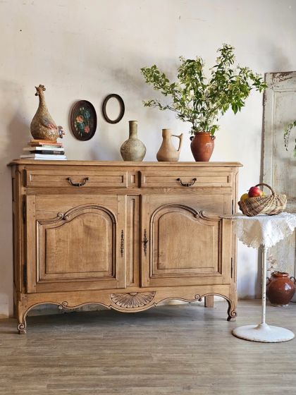 Ancien grand buffet en chêne fin XIXe début XXe