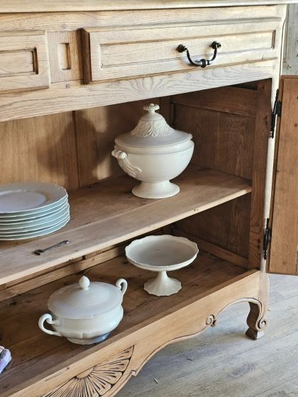 Ancien grand buffet en chêne fin XIXe début XXe