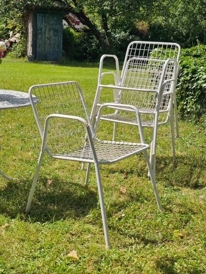 Suite de 4 fauteuils EMU Rio Italie années 60