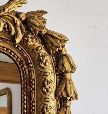 Superbe ancien très grand Miroir Napoléon III XIXe siècle