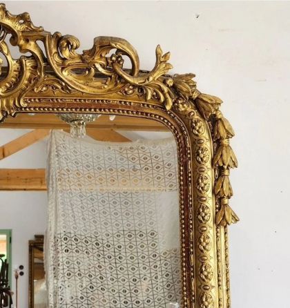 Superbe ancien très grand Miroir Napoléon III XIXe siècle