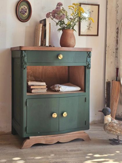 Ancien meuble d’appoint chevet Art déco circa 1930
