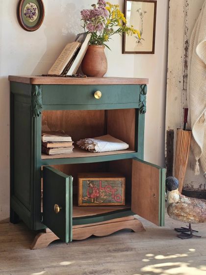 Ancien meuble d’appoint chevet Art déco circa 1930