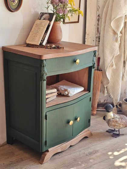 Ancien meuble d’appoint chevet Art déco circa 1930