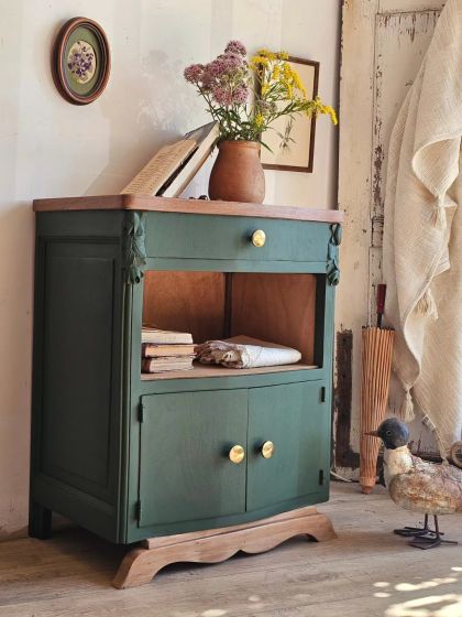 Ancien meuble d’appoint chevet Art déco circa 1930