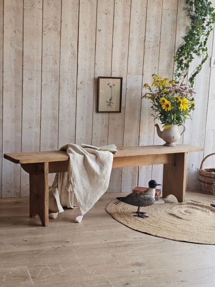 Ancien banc de ferme fin XIXe