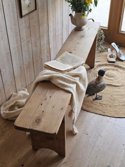 Ancien banc de ferme fin XIXe