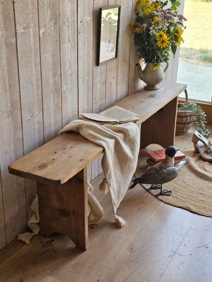 Ancien banc de ferme fin XIXe