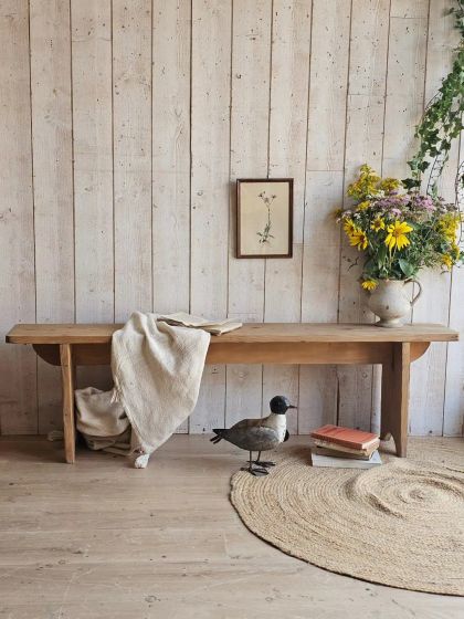 Ancien banc de ferme fin XIXe