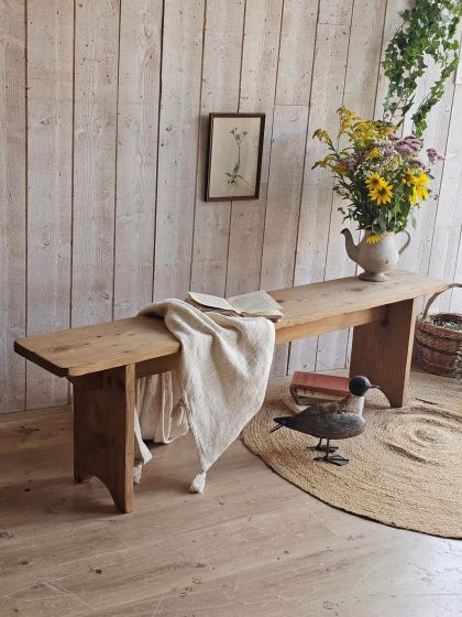 Ancien banc de ferme fin XIXe
