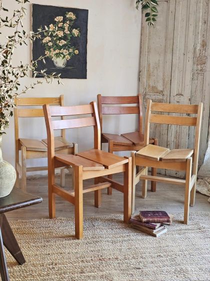 Set de 4 chaises Maison Regain années 70
