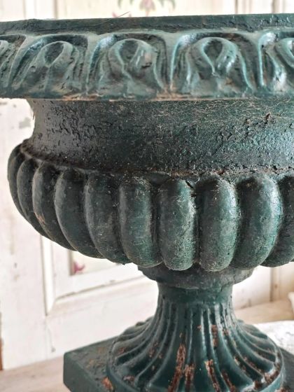 Superbe grande paire de vasques Médicis en fonte fin XIXe début XXe