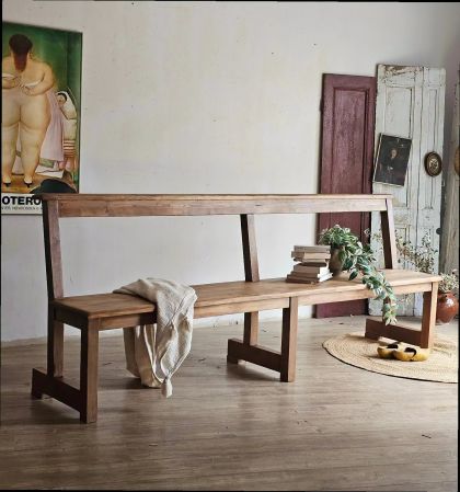Ancien grand banc d’église fin XIXe début XXe