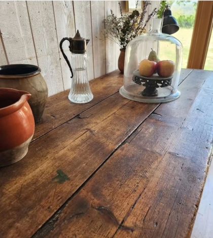 Très ancien meuble /ancienne console 2 tiroirs jolie patine début XXe